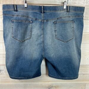 J Jill Denim‎ Jean Bermuda Shorts Womens Plus Size 28 Blue Stretch Whiskering